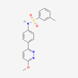N-[4-(6-methoxypyridazin-3-yl)phenyl]-3-methylbenzenesulfonamide