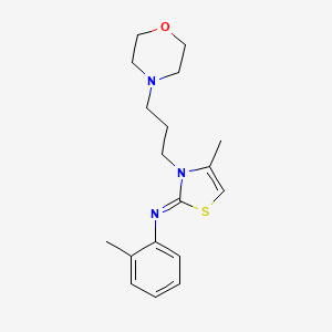 molecular formula C18H25N3OS B2467740 (Z)-2-methyl-N-(4-methyl-3-(3-morpholinopropyl)thiazol-2(3H)-ylidene)aniline CAS No. 905798-04-1