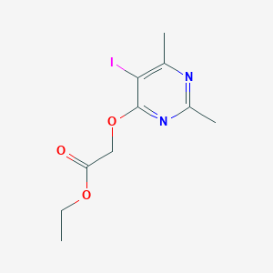 Ethyl 2-[(5-iodo-2,6-dimethyl-4-pyrimidinyl)oxy]acetate
