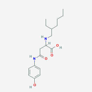 2-((2-Ethylhexyl)amino)-4-((4-hydroxyphenyl)amino)-4-oxobutanoic acid