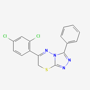 6-(2,4-dichlorophenyl)-3-phenyl-7H-[1,2,4]triazolo[3,4-b][1,3,4]thiadiazine