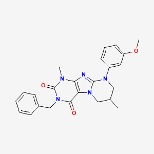 3-benzyl-9-(3-methoxyphenyl)-1,7-dimethyl-7,8-dihydro-6H-purino[7,8-a]pyrimidine-2,4-dione