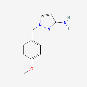 molecular formula C11H13N3O B2467755 1-[(4-methoxyphenyl)methyl]-1H-pyrazol-3-amine CAS No. 1003011-46-8