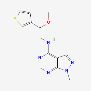 N-(2-Methoxy-2-thiophen-3-ylethyl)-1-methylpyrazolo[3,4-d]pyrimidin-4-amine