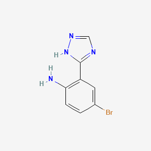 4-bromanyl-2-(4~{H}-1,2,4-triazol-3-yl)aniline