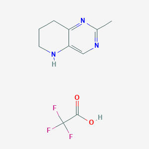 molecular formula C10H12F3N3O2 B2467759 2-Methyl-5,6,7,8-tetrahydropyrido[3,2-d]pyrimidine 2,2,2-trifluoroacetate CAS No. 2247849-94-9