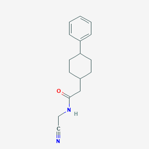 molecular formula C16H20N2O B2467767 N-(Cyanomethyl)-2-(4-phenylcyclohexyl)acetamide CAS No. 1385345-42-5