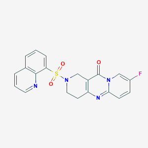 8-fluoro-2-(quinolin-8-ylsulfonyl)-3,4-dihydro-1H-dipyrido[1,2-a:4',3'-d]pyrimidin-11(2H)-one