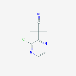 2-Pyrazineacetonitrile, 3-chloro-alpha,alpha-dimethyl-