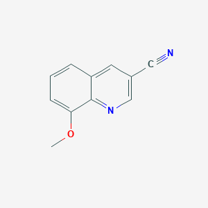 molecular formula C11H8N2O B2467788 8-Methoxyquinoline-3-carbonitrile CAS No. 71083-53-9