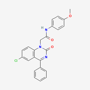 2-(6-chloro-2-oxo-4-phenylquinazolin-1(2H)-yl)-N-(4-methoxyphenyl)acetamide