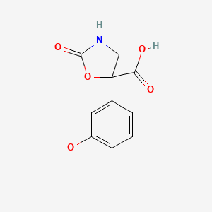 5-(3-Methoxyphenyl)-2-oxo-1,3-oxazolidine-5-carboxylic acid