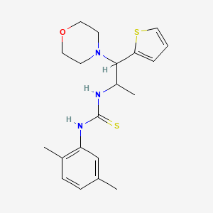 1-(2,5-Dimethylphenyl)-3-(1-morpholino-1-(thiophen-2-yl)propan-2-yl)thiourea