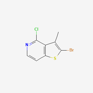 molecular formula C8H5BrClNS B2467814 2-Bromo-4-chloro-3-methylthieno[3,2-c]pyridine CAS No. 2408963-18-6