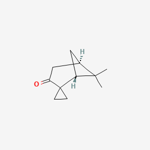 molecular formula C11H16O B2467836 (1R,5R)-6,6-Dimethylspiro[bicyclo[3.1.1]heptane-2,1'-cyclopropan]-3-one CAS No. 1932245-16-3