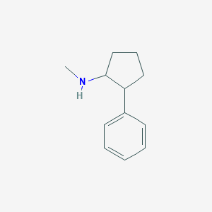 molecular formula C12H17N B2467848 N-methyl-2-phenylcyclopentan-1-amine CAS No. 1250089-45-2