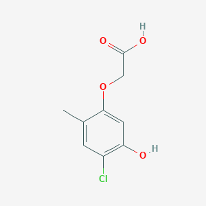 molecular formula C9H9ClO4 B2467881 2-(4-Chloro-5-hydroxy-2-methylphenoxy)acetic acid CAS No. 2315-24-4