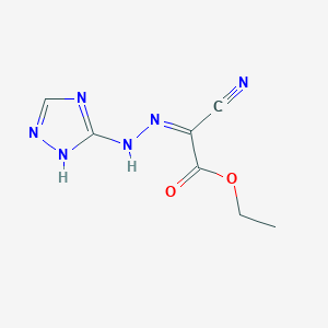 ethyl (2Z)-cyano(1H-1,2,4-triazol-5-ylhydrazono)acetate