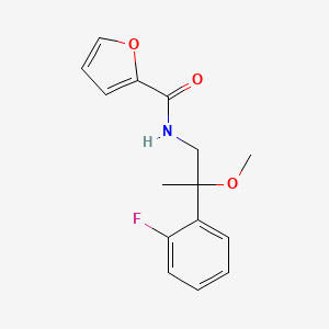 molecular formula C15H16FNO3 B2467889 N-(2-(2-Fluorphenyl)-2-methoxypropyl)furan-2-carboxamid CAS No. 1797558-35-0