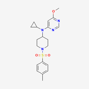 N-Cyclopropyl-6-methoxy-N-[1-(4-methylphenyl)sulfonylpiperidin-4-yl]pyrimidin-4-amine