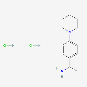 [1-(4-Piperidin-1-ylphenyl)ethyl]amine dihydrochloride