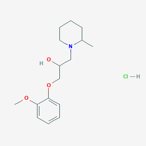 1-(2-Methoxyphenoxy)-3-(2-methylpiperidin-1-yl)propan-2-ol hydrochloride