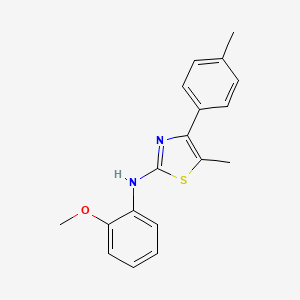 N-(2-methoxyphenyl)-5-methyl-4-(4-methylphenyl)-1,3-thiazol-2-amine