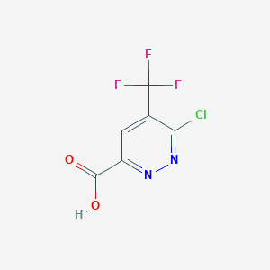 B2467984 6-Chloro-5-(trifluoromethyl)pyridazine-3-carboxylic acid CAS No. 1437454-91-5