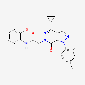 2-(4-cyclopropyl-1-(2,4-dimethylphenyl)-7-oxo-1H-pyrazolo[3,4-d]pyridazin-6(7H)-yl)-N-(2-methoxyphenyl)acetamide