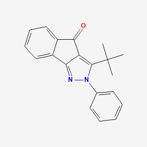 molecular formula C20H18N2O B2468060 3-(Tert-butyl)-2-phenylindeno[3,2-c]pyrazol-4-one CAS No. 946387-25-3