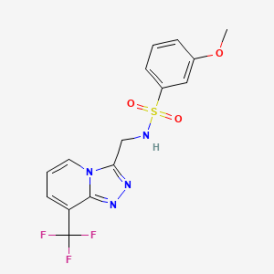 3-methoxy-N-((8-(trifluoromethyl)-[1,2,4]triazolo[4,3-a]pyridin-3-yl)methyl)benzenesulfonamide