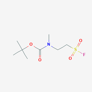 molecular formula C8H16FNO4S B2468080 tert-Butyl (2-(fluorosulfonyl)ethyl)(methyl)carbamate CAS No. 2168998-45-4