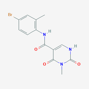 N-(4-bromo-2-methylphenyl)-3-methyl-2,4-dioxo-1,2,3,4-tetrahydropyrimidine-5-carboxamide