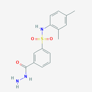 N-(2,4-dimethylphenyl)-3-(hydrazinecarbonyl)benzene-1-sulfonamide
