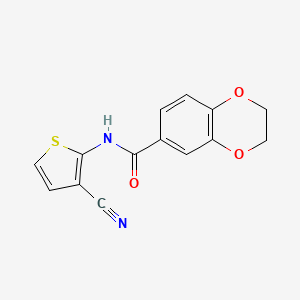 N-(3-cyanothiophen-2-yl)-2,3-dihydrobenzo[b][1,4]dioxine-6-carboxamide