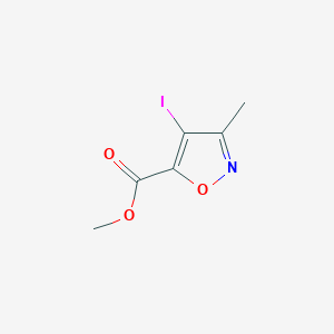 molecular formula C6H6INO3 B2468104 Methyl 4-iodo-3-methyl-1,2-oxazole-5-carboxylate CAS No. 2309457-57-4
