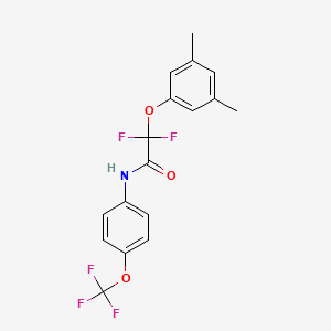 molecular formula C17H14F5NO3 B2468141 2-(3,5-dimethylphenoxy)-2,2-difluoro-N-[4-(trifluoromethoxy)phenyl]acetamide CAS No. 251097-75-3