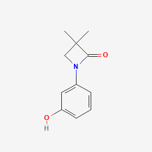 1-(3-Hydroxyphenyl)-3,3-dimethyl-2-azetanone