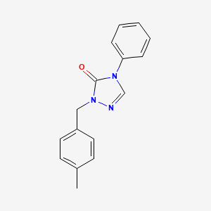 molecular formula C16H15N3O B2468149 2-(4-methylbenzyl)-4-phenyl-2,4-dihydro-3H-1,2,4-triazol-3-one CAS No. 343373-35-3
