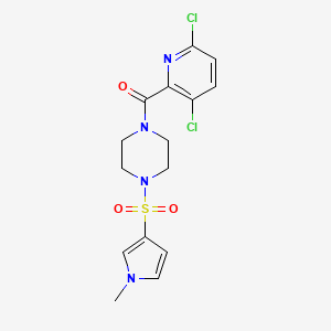 1-(3,6-dichloropyridine-2-carbonyl)-4-[(1-methyl-1H-pyrrol-3-yl)sulfonyl]piperazine