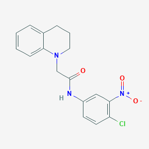 N-(4-chloro-3-nitrophenyl)-2-[3,4-dihydro-1(2H)-quinolinyl]acetamide