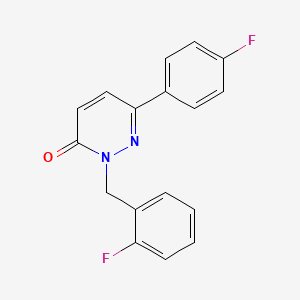 molecular formula C17H12F2N2O B2468193 2-(2-fluorobenzyl)-6-(4-fluorophenyl)pyridazin-3(2H)-one CAS No. 941930-39-8