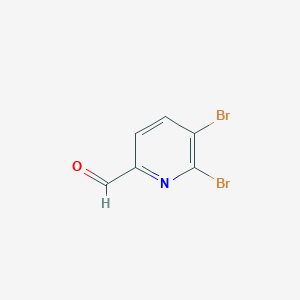molecular formula C6H3Br2NO B2468205 5,6-Dibromopicolinaldehyde CAS No. 1227583-66-5