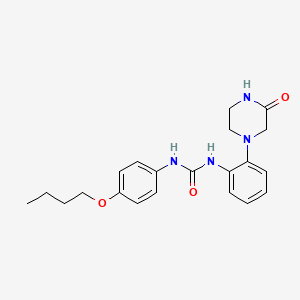 1-(4-Butoxyphenyl)-3-[2-(3-oxopiperazin-1-yl)phenyl]urea