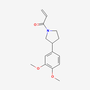 1-[3-(3,4-Dimethoxyphenyl)pyrrolidin-1-yl]prop-2-en-1-one