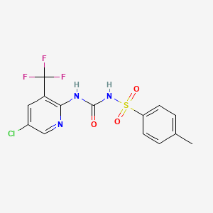 5-Chloro-2-[({[(4-methylphenyl)sulfonyl]amino}carbonyl)amino]-3-(trifluoromethyl)pyridine