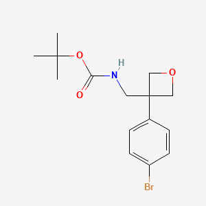 tert-Butyl ((3-(4-bromophenyl)oxetan-3-yl)methyl)carbamate