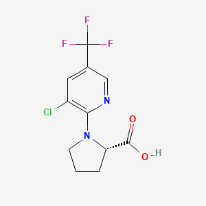 (2S)-1-[3-chloro-5-(trifluoromethyl)pyridin-2-yl]pyrrolidine-2-carboxylic acid
