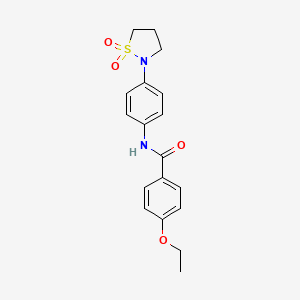 N-(4-(1,1-dioxidoisothiazolidin-2-yl)phenyl)-4-ethoxybenzamide