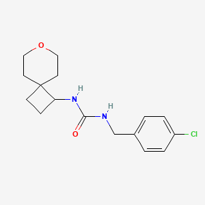 1-(4-Chlorobenzyl)-3-(7-oxaspiro[3.5]nonan-1-yl)urea